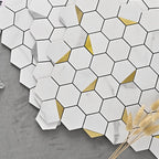 Hexagonal Modern Peel and Stick Tiles Mosaic Tiles Peel and Stick Backdrops