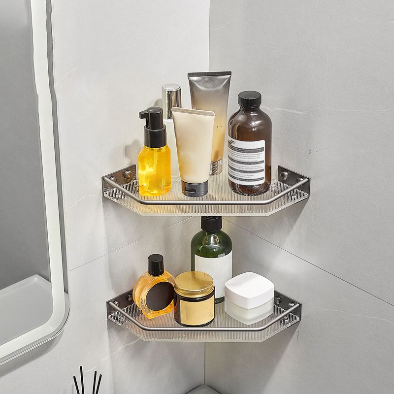 Modern Bathroom Set Gray Towel Rack Bathroom Shelf Bathroom Accessories Set