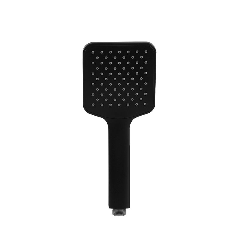 Modern square matte black shower head rainfall shower head combo