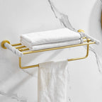 7-piece bathroom accessory set marble and metal bathroom hardware