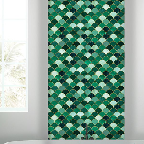 Polygon Peel and Stick Splash Guard Tile PVC Mosaic Peel and Stick Tile for the Kitchen