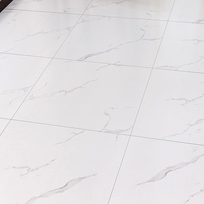 Home Vinyl flooring Peel and Stick Marble look square PVC floor coverings for the living room