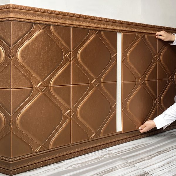 Modern Tin Backsplash Panel Smooth Styrofoam Wall Ceiling