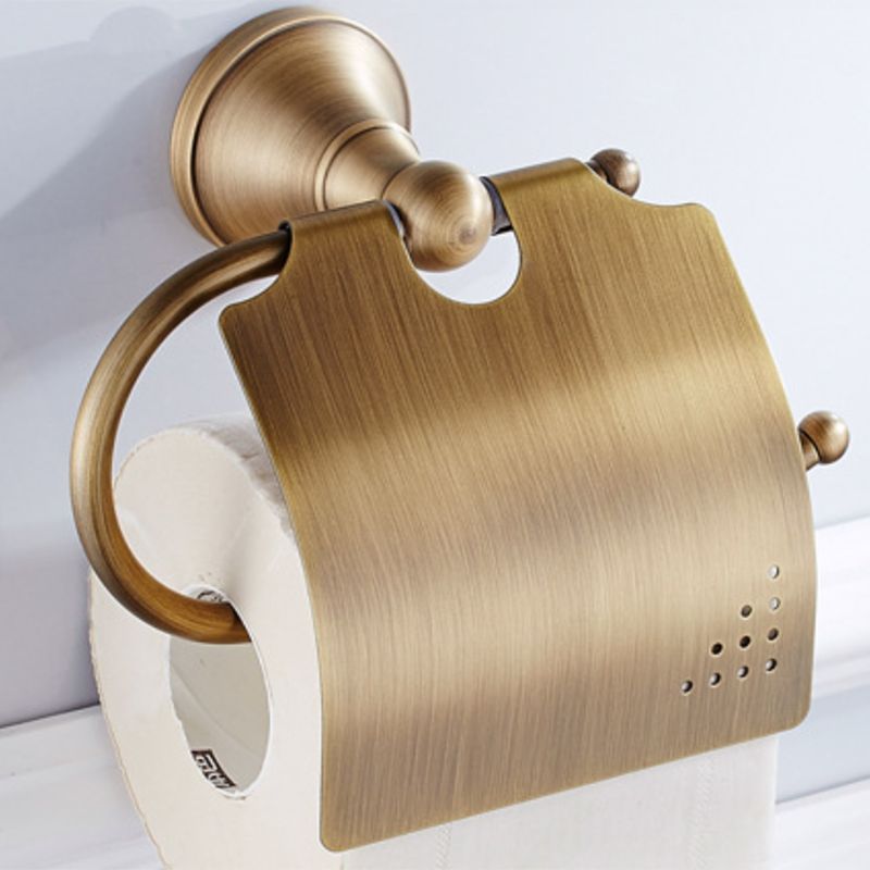 Metal Bathroom Set 4-Piece Traditional Style Gold Bathroom Hardware Set