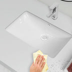 Modern Oval Washstand Ceramic Table Installation Sink Bathroom