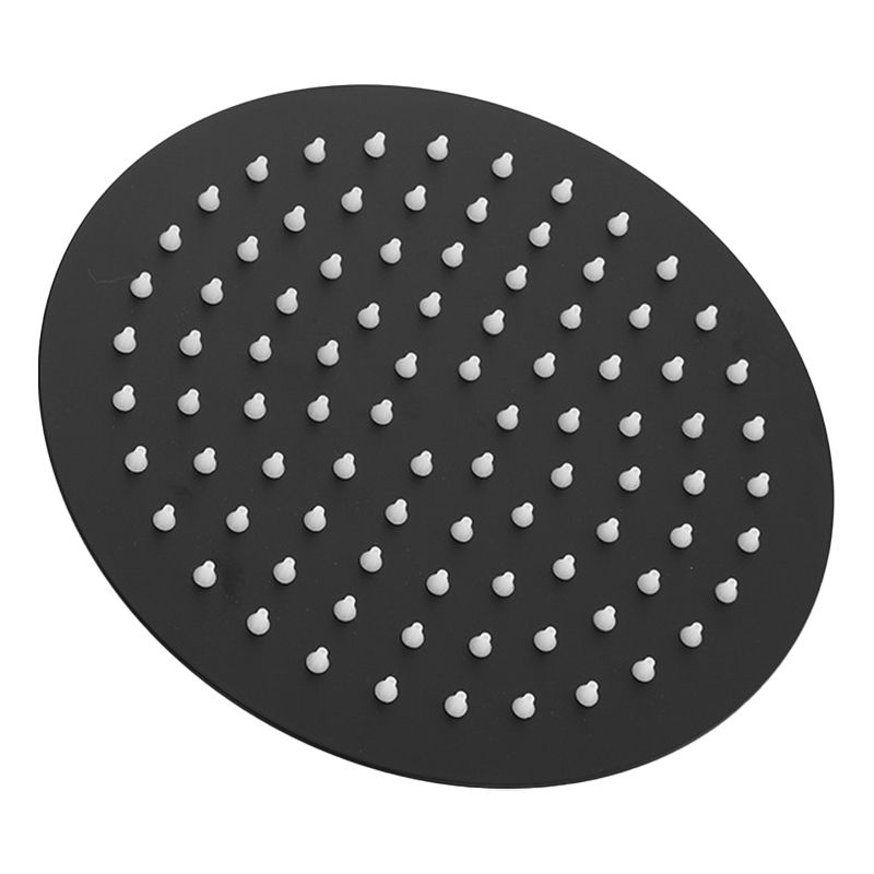 Square and Round Shower Head made of Stainless Steel, Fixed Mounted Ceiling Shower Head in Black