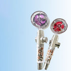 Plastic Shower Head Round Handheld Shower Head with Adjustable Water Flow