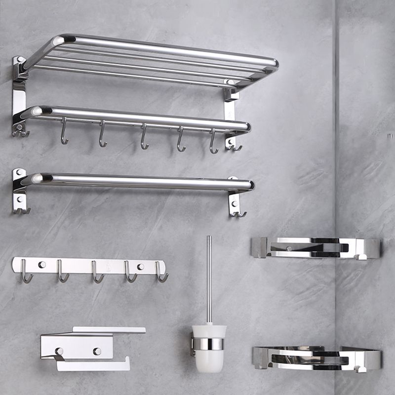 Modern Bathroom Set with Bathroom Shelf/Towel Bar Polished Chrome Bathroom Accessory Set
