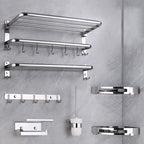 Modern Bathroom Set with Bathroom Shelf/Towel Bar Polished Chrome Bathroom Accessory Set