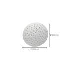 Solid large showerhead standard spray pattern large showerhead
