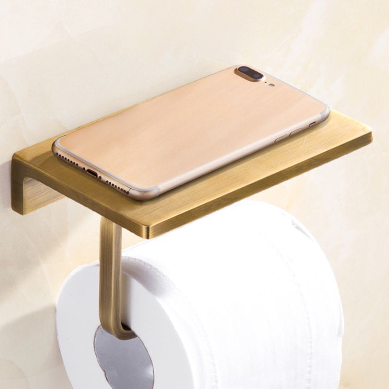 Traditional Bathroom Accessory Set Gold Paper Holder Bathroom Set