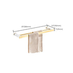 Brushed Brass Bathroom Accessory Set Metal & Marble Bathroom Hardware Set with Bathtub Shelf