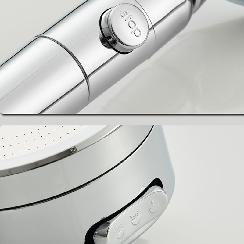 Contemporary 3 Jet Shower Head Adjustable Spray Pattern Rotatable Handheld Shower