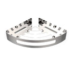 Polished Chrome Modern Bathroom Accessories Set Stainless Steel Triangular Shower Shelf