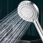 Modern Adjustable Handheld Showerhead Chrome Round Handheld Showerhead