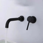 Modern 1- or 2-Handle Bathroom Sink Faucet Round Wall-Mounted Bathroom Faucet.