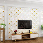Modern wall covering foam 3D embossed peel and stick wall panel