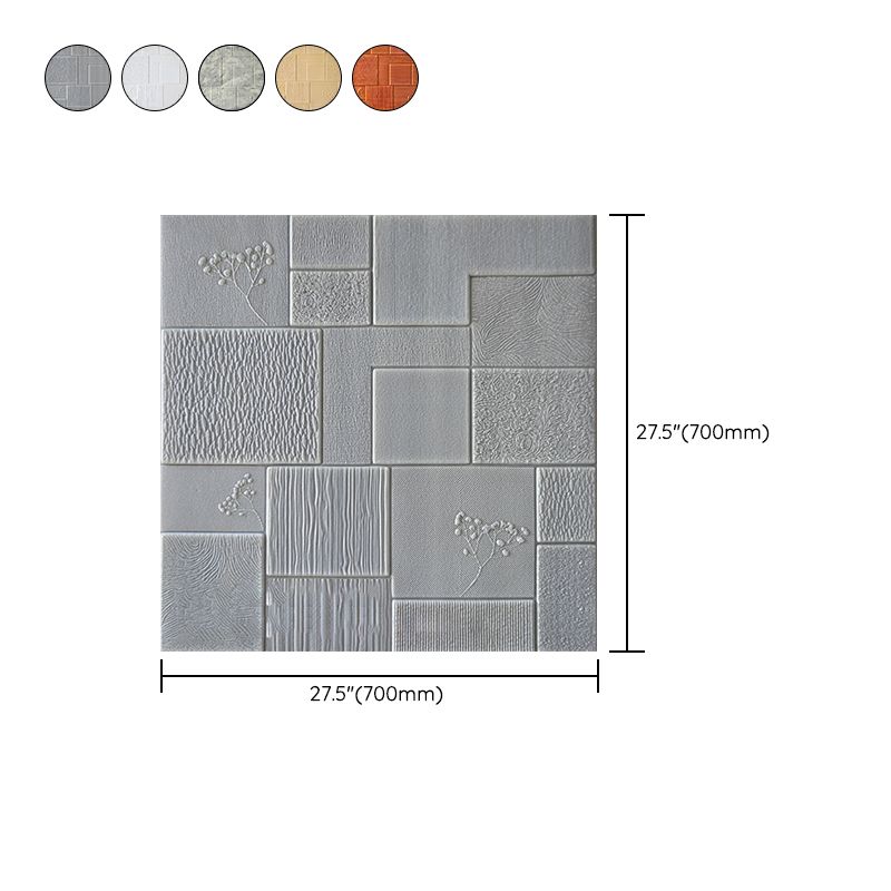 Industrial Wall Plank 3D Brick Bathroom Living Room Wall Panel Set of 1