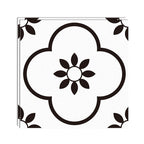 Peel & Stick Vinyl Floor Lightly patterned vinyl floor with straight edge