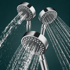 Contemporary Showerhead Combination Metal Round Handheld Showerhead