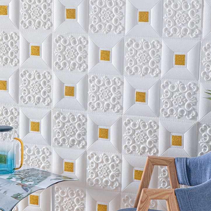 Modern Tin Back Wall Covering Smooth Wall Ceiling XPE Cotton Set of 1