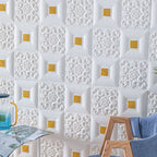 Modern Tin Back Wall Covering Smooth Wall Ceiling XPE Cotton Set of 1