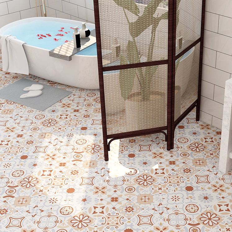 Modern Vinyl Flooring Planks Porcelain Tile Look Self-Adhesive Vinyl Floors