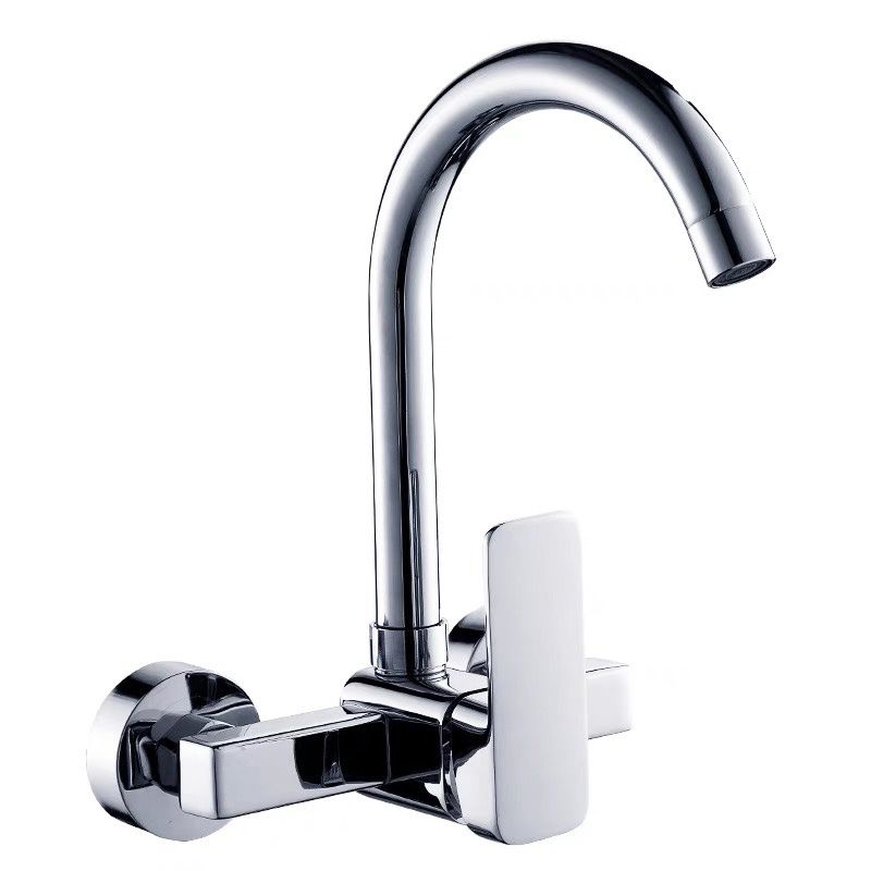 Center connection basin mixer single lever swivel spout center connection fitting