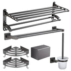 Modern Bathroom Accessories Hardware Set Gray Bathroom Hardware Set