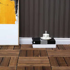 Wood Terrace Tiles Plug-in System Installation Outdoor Terrace Tiles