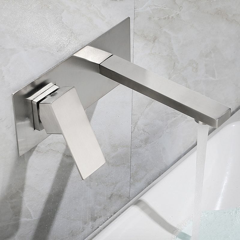 Contemporary style fittings with lever handles Wall-mounted fittings for the bathroom