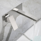 Contemporary style fittings with lever handles Wall-mounted fittings for the bathroom
