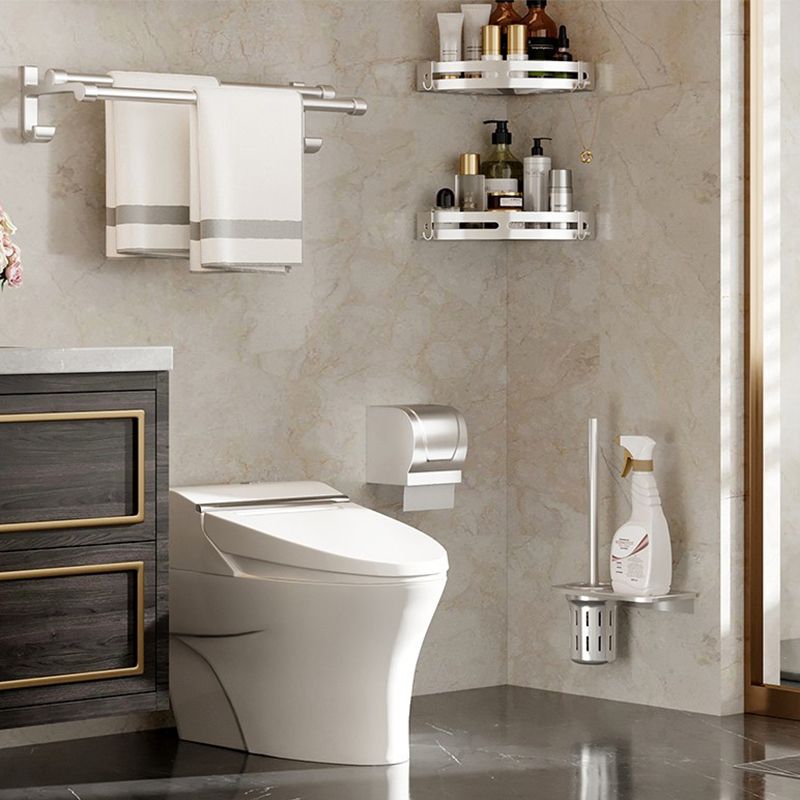 Modern Polished Chrome Bathroom Accessories Set Bath Shelf/Towel Holder/Paper Holder included