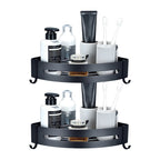 Modern Bathroom Hardware Set Bathroom Shelf Silver/Black Bathroom Accessories Set