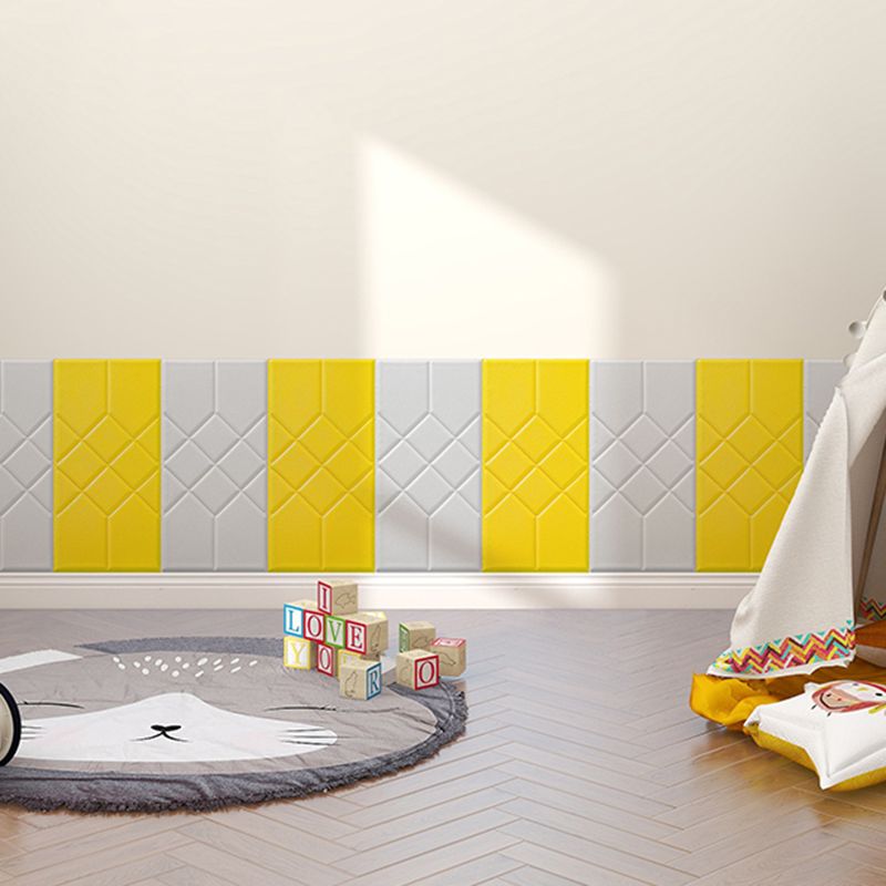 Modern PVC Cap Verflooring Smooth Wall Interior 3D Living Room Board Set of 2