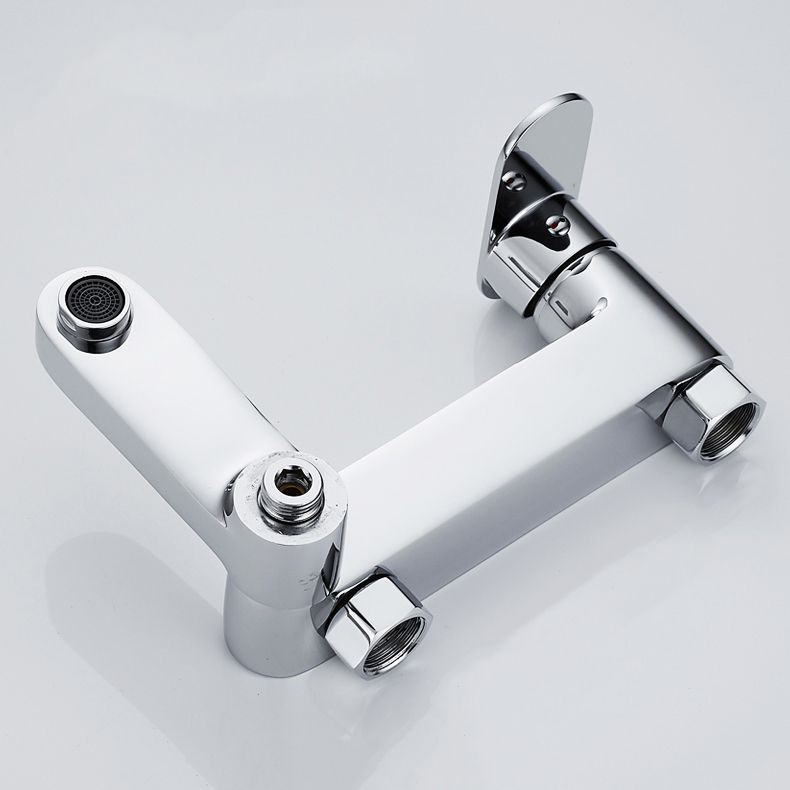Modern Wall-Mounted Bathtub Faucet Trim Metal Single-Lever Bathtub Faucet Trim
