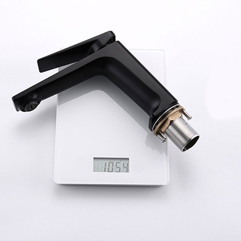 Modern basin tap lever handle copper low arc basin tap