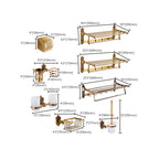 Traditional Bathroom Accessories Set Gold Bathroom Accessories Kit