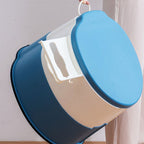 Modern Flush Toilet Plastic Round Floor Mounted Toilet Bowl for Bathroom