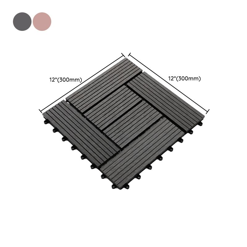 Striped pattern terrace tiles interlocking tiles kit outdoor patio