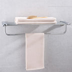 Modern Bathroom Hardware Paper Holder Bathroom Shelf Silver Bathroom Accessory Set