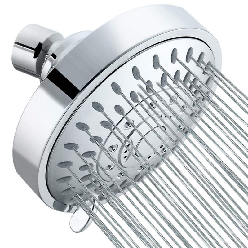 Wall-mounted Metal Shower Head Modern Round Shower Head Fixed Shower Head