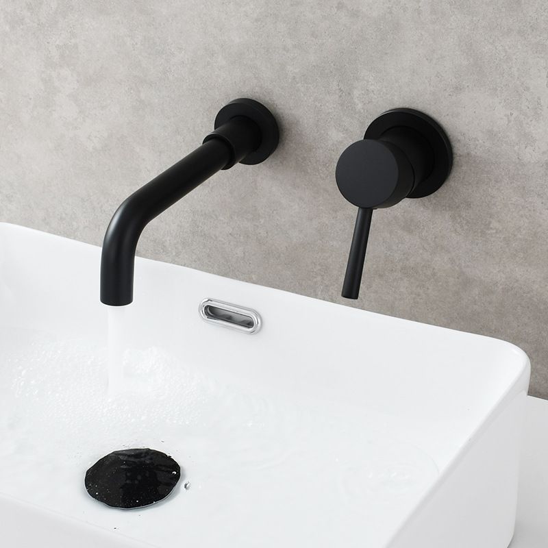 Single Hole Wall Mounted Bath Faucet Swivel Spout Basin Faucet
