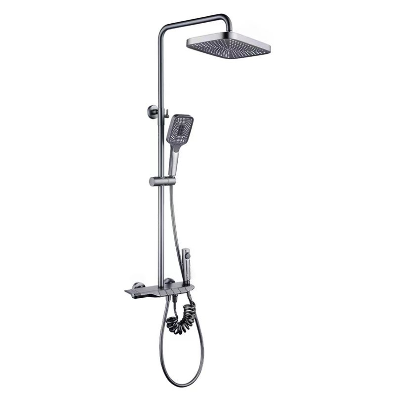 Modern adjustable water flow shower faucet shower arm shower system on the wall