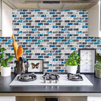 Peel and Stick Wall Tile Water Repellent Rectangle PVC Peel & Stick Subway Tile