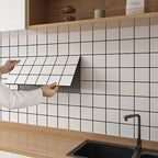 Modern Peel and Stick Tile PVC Rectangular 10 Pack Peel & Stick Field Tile for the Kitchen