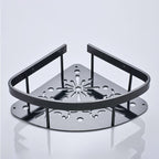Contemporary 8-piece Bathroom Accessory Set Matte Black Bathroom Shelf/Paper Holder/Towel Hook