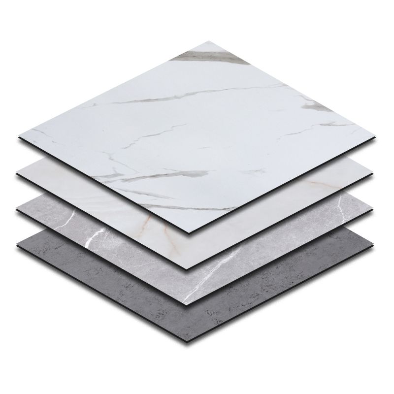 Indoor Vinyl Floor Peel and Stick PVC Marble Print Square Floor
