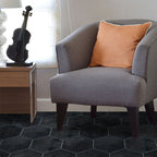 Peel & Stick Vinyl Flooring Dark Matte Vinyl Floors with Stone Look