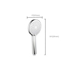 Round Self-Cleaning Handheld Shower Adjustable Water Flow Wall Mounted Hand Shower